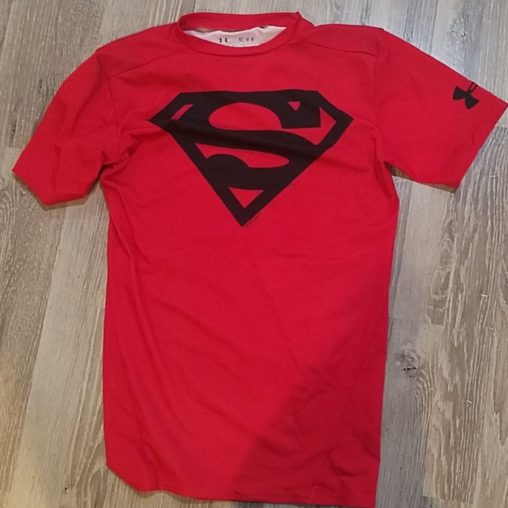 Under Armour Alter Ego red Superman shirt